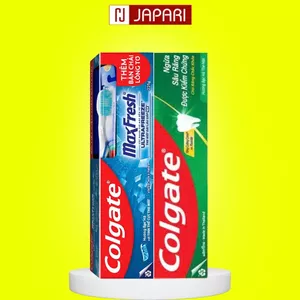 Kem Đánh Răng Colgate Maxfresh, Ngừa Sâu - Kem Đánh Trắng Răng Bạc Hà The Mát, Sạch Sâu - Japari