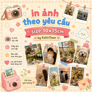 [In 5 Tặng 1 - Nhận in từ 5 ảnh] In Ảnh Size 10x15cm Giấy Lụa Cao Cấp Bền Màu