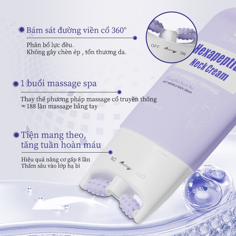 Kem Dưỡng Cổ Giảm Nếp Nhăn, Săn Chắc, Dưỡng Ẩm Làm Sáng Da, Collagen Peptide LYDIMOON 110g