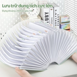 Túi Đựng Tài Liệu Cho Học Sinh Văn Phòng A4 13 Chia Ngăn Kẹp Tài Liệu Chống Nước, Bìa Dày, Đựng Hồ Sơ Gọn Gàng, Chắc Chắ