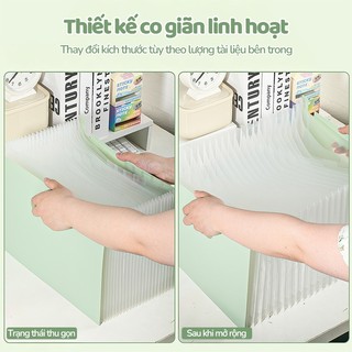 Túi Đựng Tài Liệu Cho Học Sinh Văn Phòng A4 13 Chia Ngăn Kẹp Tài Liệu Chống Nước, Bìa Dày, Đựng Hồ Sơ Gọn Gàng, Chắc Chắ