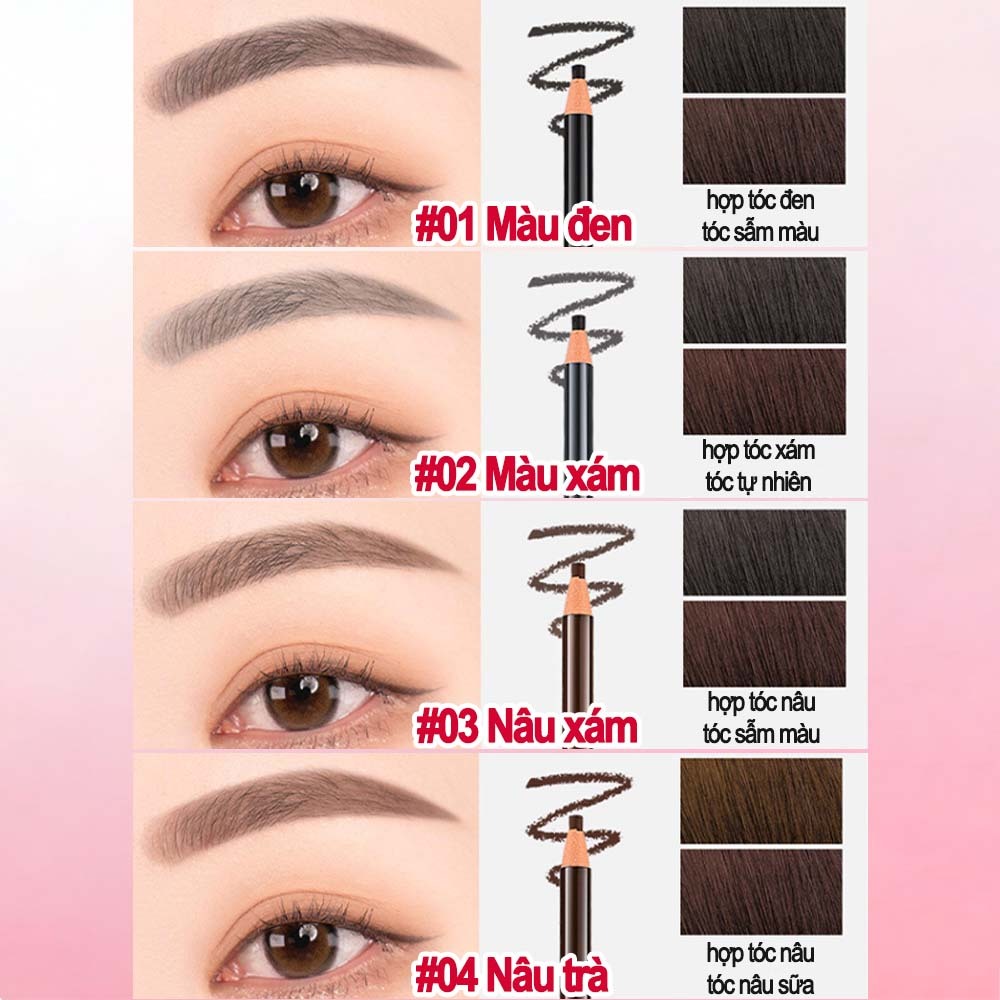 Combo 2 Siêu Phẩm Kẻ & Chuốt Mày – Dáng Mày 3D, Mềm Mượt, Không Lem, Không Trôi, Mày Đẹp Tự Nhiên