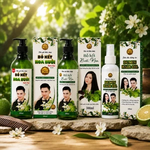 Combo NCT3 Gội Bồ Kết Hoa Bưởi Xả Bưởi Non Tinh Dầu DUMIN Hair Oil Dùng Cho Nam Và Nữ Chính Hãng