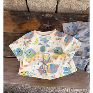 Set bộ cộc tay cho bé TRAI, bộ quần áo mùa hè cho bé TRAI in hình KHỦNG LONG chất thun lạnh mềm mịn thoáng mát(T03)