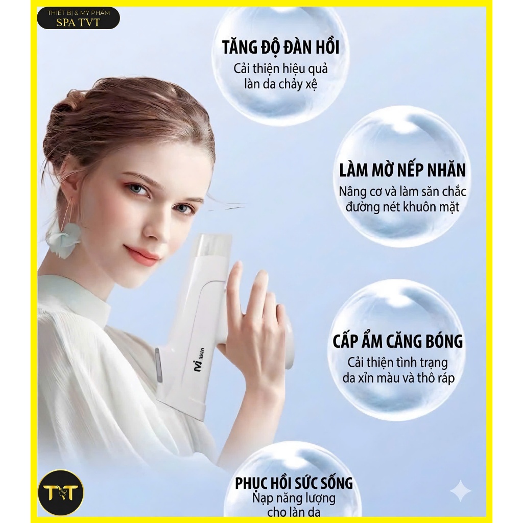 Máy Tiêm MJ Chuyên Spa, Điều Chỉnh Tốc Độ Và Lực Hút, Hỗ Trợ Đưa Dưỡng Chất Chính Xác