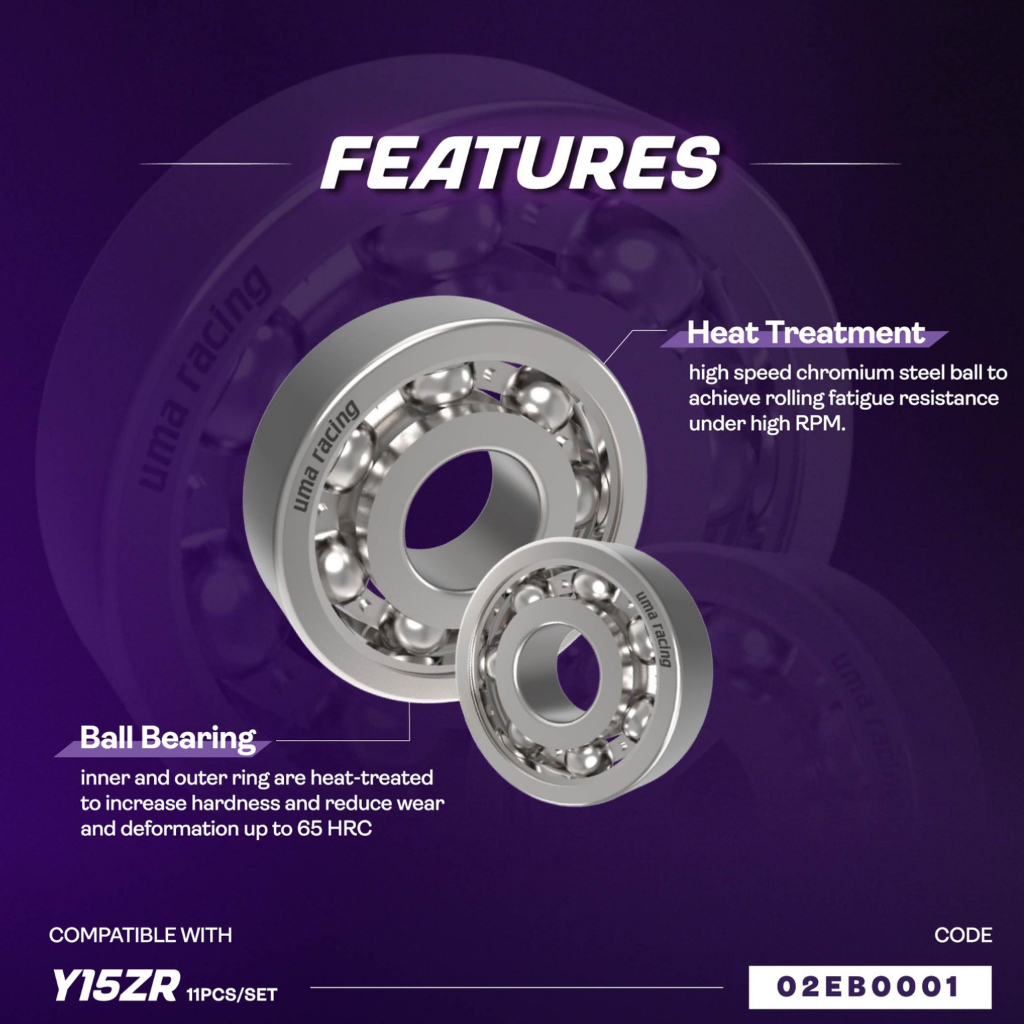 Bi Đạn Bạc Uma Racing UR ENGINE BEARING - Dành Cho Dòng Exciter 150