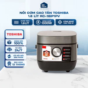 Nồi Cơm Điện Cao Tần Toshiba RC-18IP1PV 1.8L - Hàng Chính Hãng