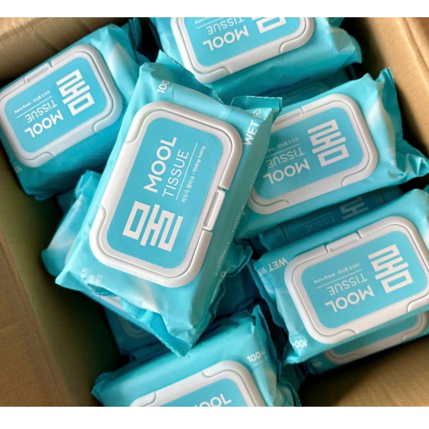 Khăn ướt MOOL 120 tờ công nghệ Quốc tế an toàn, tiện lợi