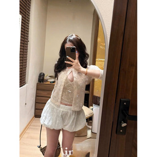 •𝙆𝙞𝙣𝙜𝙨𝙝𝙤𝙥𝙗𝙚𝙖𝙪𝙩𝙮•Set Áo Ren Bra 2Món Baby L1