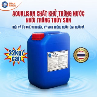 Aqualisan chất khử trùng nước nuôi trồng thủy sản (22kg/can) - Diệt và ức chế vi khuẩn, ký sinh trùng nuôi tôm, nuôi cá