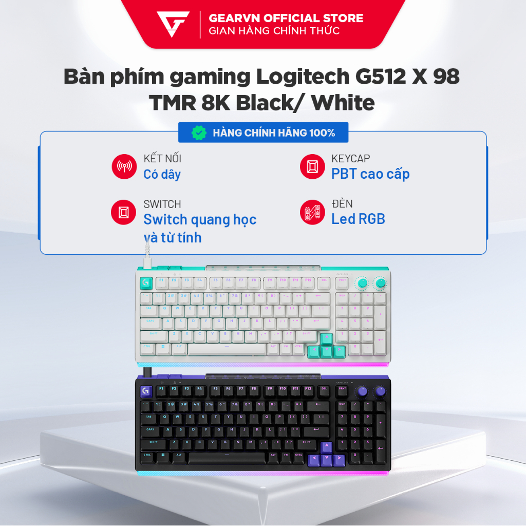 Bàn phím gaming Logitech G512 X 98 TMR 8K