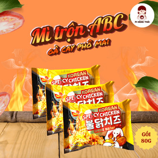 Mì gói mì trộn gà cay phô mai ABC 80g ăn liền tiện lợi dễ chế biến hương vị hài hòa - Pi Hàng Thái