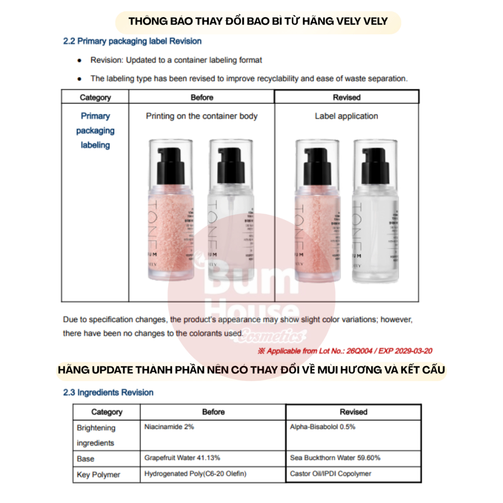 Tinh chất chống nắng nâng tone VELY VELY Vitamin Dark Spot Tone Up Sun Serum SPF50+ PA++++ 30ml_DrG