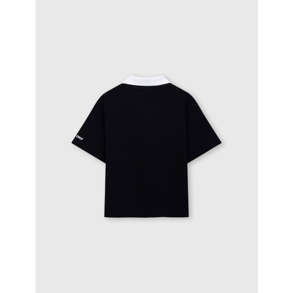 Áo polo bé trai CANIFA cổ bẻ cộc tay chất cotton mềm mại dáng rộng có hình in 2TP26C001