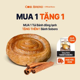 [Hỏa tốc HCM] Bánh Đông Lạnh Ngàn Lớp Cuộn Đường Quế/ Ciramon Roll 75gr - Túi 4 bánh Cobi Bread HSD 12 Tháng
