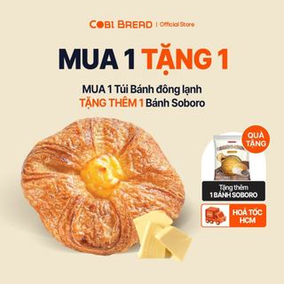 [Hỏa tốc HCM] Bánh Đông Lạnh Ngàn Lớp Vương Miện Nhân Custard 75gr - Túi 6 bánh Cobi Bread HSD 12 Tháng