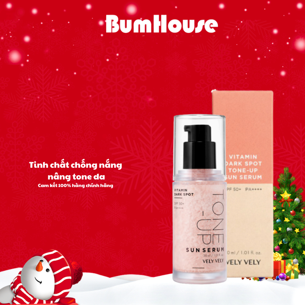 Tinh chất chống nắng nâng tone VELY VELY Vitamin Dark Spot Tone Up Sun Serum SPF50+ PA++++ 30ml_DrG