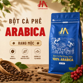 Bột Cà Phê Arabica Rang Mộc Hải An Nguyên Chất – Bột Cà Phê Arabica Mộc, Thơm Tự Nhiên, Gu Đậm Vị