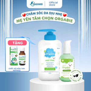 Combo Sữa Tắm và Dung Dịch Vệ Sinh Cho Bé - Thành Phần Thảo Dược, Làm Sạch Dịu Nhẹ, Khử Mùi, Giảm Hăm Cho Bé