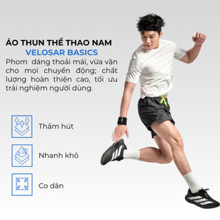 Áo Thun Nam Thể Thao Velosar RTS-60087 Đa Năng Thoải Mái, Thấm Hút, Nhanh Khô