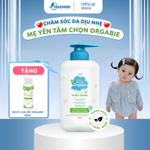 Sữa Tắm Gội Orgabie, Thành Phần Thiên Nhiên, Làm Sạch Dịu Nhẹ, An Toàn Cho Làn Da Bé