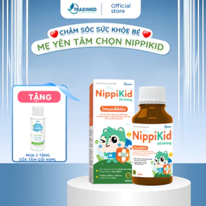 Siro Tăng Đề Kháng, Ăn Ngon Cho Bé NippiKid - Hỗ trợ Tăng Đề Kháng Tự Nhiên, Bảo Về Đường Hô Hấp