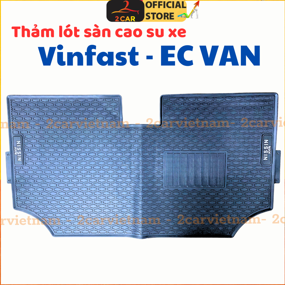 Thảm lót sàn cao su xe Vinfast EC VAN - Hàng đẹp, không mùi, không thấm nước, dễ vệ sinh
