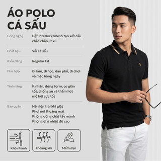 Áo Polo Hydra Vải Cá Sấu Thoáng Mát