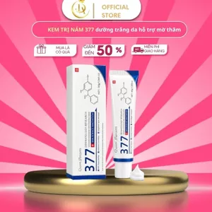 377 Kem dưỡng trắng da mặt cho da nhạy cảm, hỗ trợ mờ thâm nám, làm sáng đều màu da, dưỡng ẩm căng bóng da