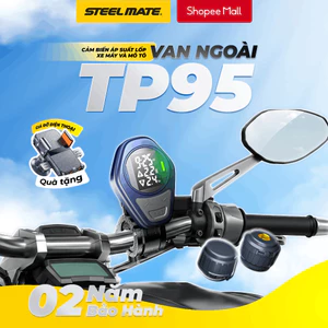 Cảm Biến Áp Suất Lốp STEELMATE TP95 Xe Máy - Van Ngoài, Màn Hình Hiển Thị, Bảo Hành 2 Năm