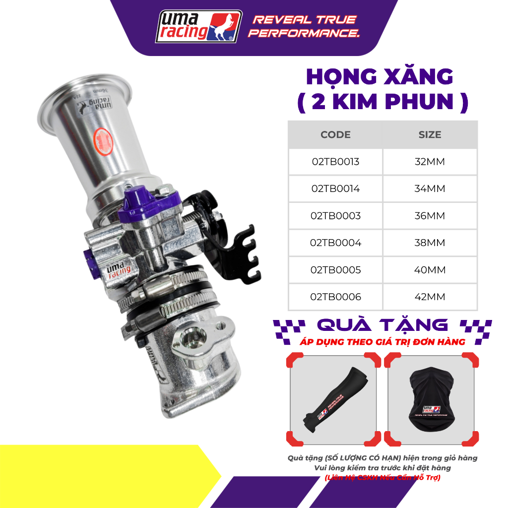 Họng Xăng UMA Racing Cho Yamaha Exciter 150 – Tối Ưu Hỗn Hợp, Tăng Hiệu Suất Máy