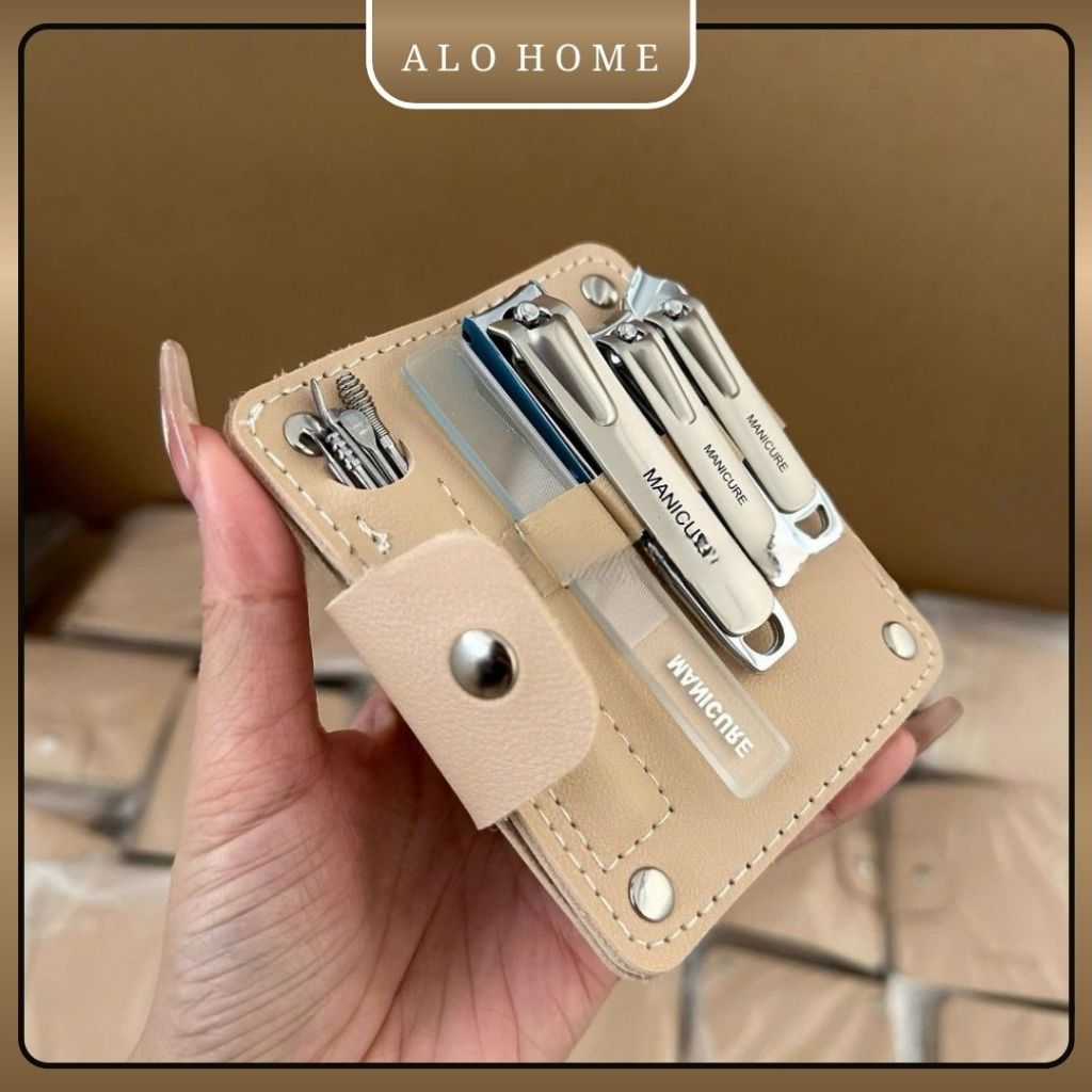 Bộ Bấm Móng Tay Đa Năng 8 Chi Tiết Mini ALOHOME – Bộ Chăm Sóc Cá Nhân Nhỏ Gọn Tiện Mang Theo
