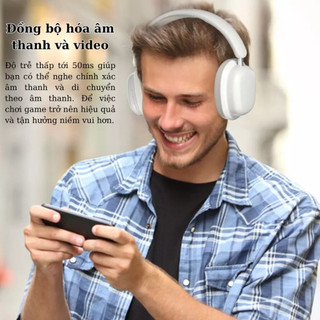 Tai nghe Chụp tai Bluetooth SYT1- Âm Thanh HiFi Chống Ồn, Kèm Mic Rời Lọc Tiếng Ồn, Pin Trâu 20H