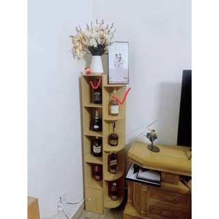 Kệ Rượu Kệ Góc Tường Đa Năng 1m5x40x20cm Kệ Trang Trí Phòng Khách Phong Cách Hiện Đại Gỗ MDF Cao Cấp