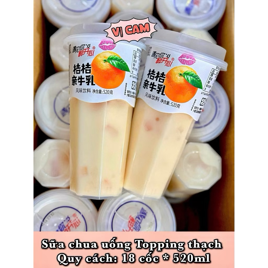 Nước Sữa Chua Trân Châu WEIBAO Nội Địa Trung 520G, Nước Sữa Chua Thạch Thơm Ngon - Tiệm Ăn Nhom Nhem