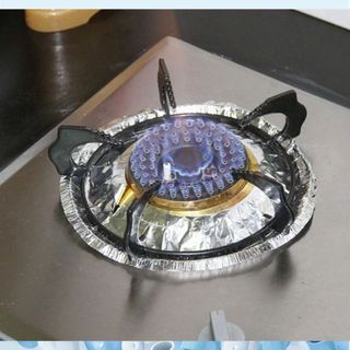 Homee.cok Set 50 Miếng Giấy Lót Bếp Gas Chống Dầu Mỡ - Giấy Bạc Lót Bếp Giữ Bếp Sạch, Dễ Thay Thế, Tiết Kiệm