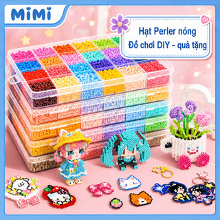 【14.000 Hạt + Full Phụ Kiện】Bộ Hạt Perler DIY 2.6mm, Kèm Bàn Ủi, Khuôn Ghép Và Hộp Đựng，Đồ Chơi Thủ Công DIY，Giải nén