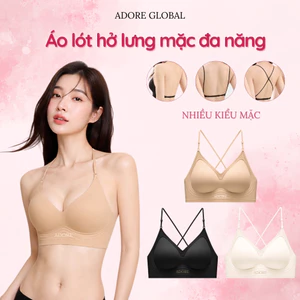 Áo Lót Dây Mảnh Khoét Lưng Su Đúc Adore AD009 Thiết Kế Mỏng Nhẹ, Thoáng Mát, 3 Cách Mặc Tàng Hình