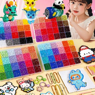 【Combo Đầy Đủ】Bộ Hạt Perler DIY 2.6mm, Kèm Bàn Ủi Và Khuôn Ghép, Đồ Chơi Sáng Tạo Cho Bé,Đồ Chơi Thủ Công DIY，Giải nén