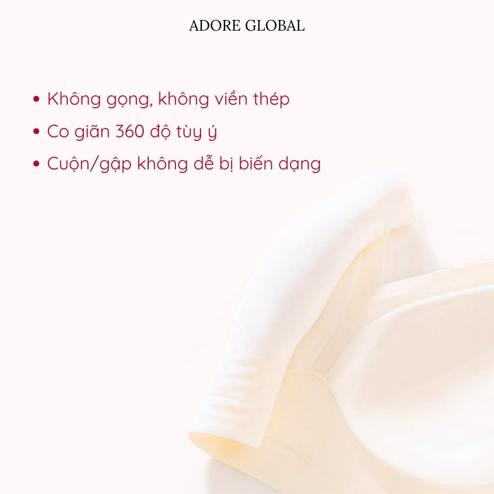 Áo Lót Dây Mảnh Khoét Lưng Su Đúc Adore AD009 Thiết Kế Mỏng Nhẹ, Thoáng Mát, 3 Cách Mặc Tàng Hình