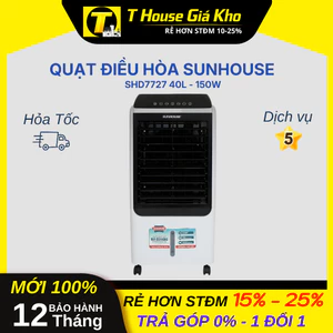 Quạt điều hòa SUNHOUSE SHD7727 40L - 150W Điều Khiển Từ Xa Bền BH 12 Tháng