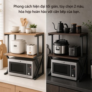BMZAR Kệ Lò Vi Sóng 2/3 tầng Kệ Để Đồ Nhà Bếp Kệ sắt nhiều tầ hiện đại