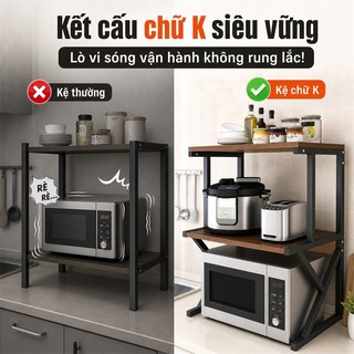 BMZAR Kệ Lò Vi Sóng 2/3 tầng Kệ Để Đồ Nhà Bếp Kệ sắt nhiều tầ hiện đại