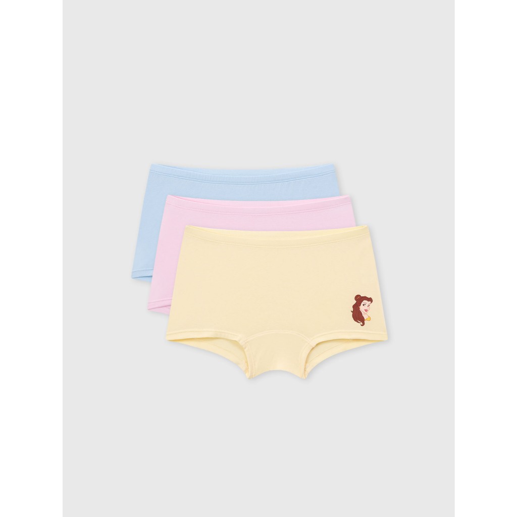 Combo 3 quần lót đùi bé gái CANIFA mềm mịn mát đạt chuẩn OEKO-TEX in Princess 1US26A005