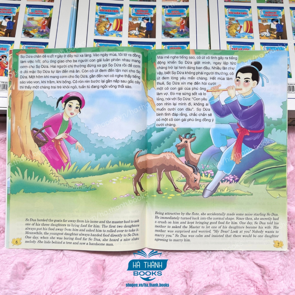 Sách Truyện Tranh Cổ Tích Việt Nam - Sọ Dừa (Song Ngữ Việt Anh)