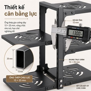 Kệ để xoong nồi nhà bếp 2/3/4/5 tầng Kệ để nồi nhiều 100% sắt Kệ gầm bếp
