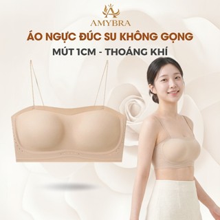 [ AMYBRA HOẢ TỐC ] Áo Ngực Nữ Không Gọng Su Mịn, Áo Lót Nữ Dây Mảnh Cúp Ngang Tàng Hình AMYBRA A2608