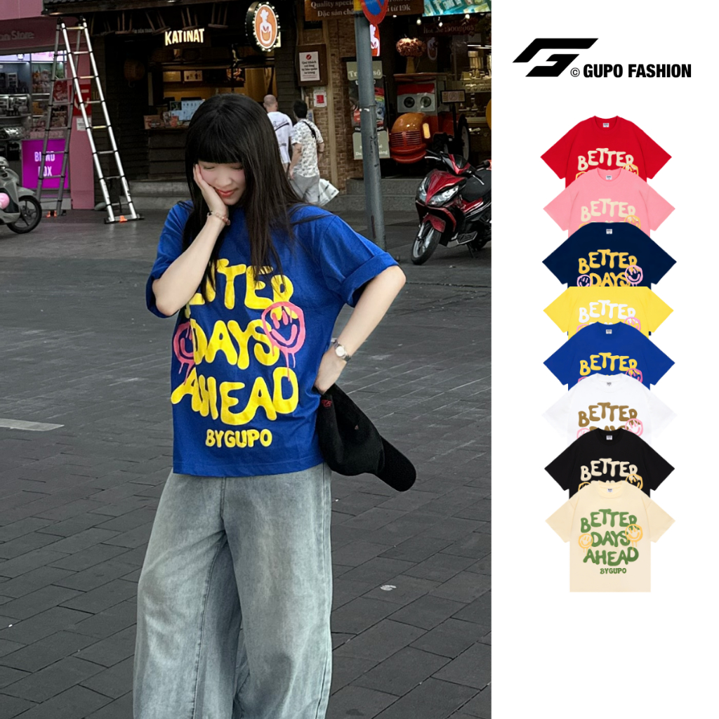 Áo Thun Oversize Nam Nữ 280GSM In Phồng Form Rộng Local Brand GUPO - TS036 | BigBuy360 - bigbuy360.vn