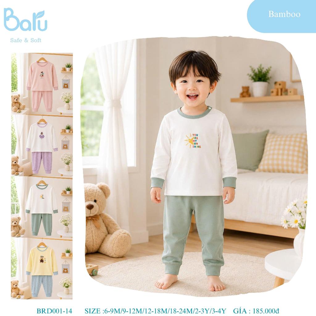 Bộ cài vai dài tay quần dài Baru BRD001-14