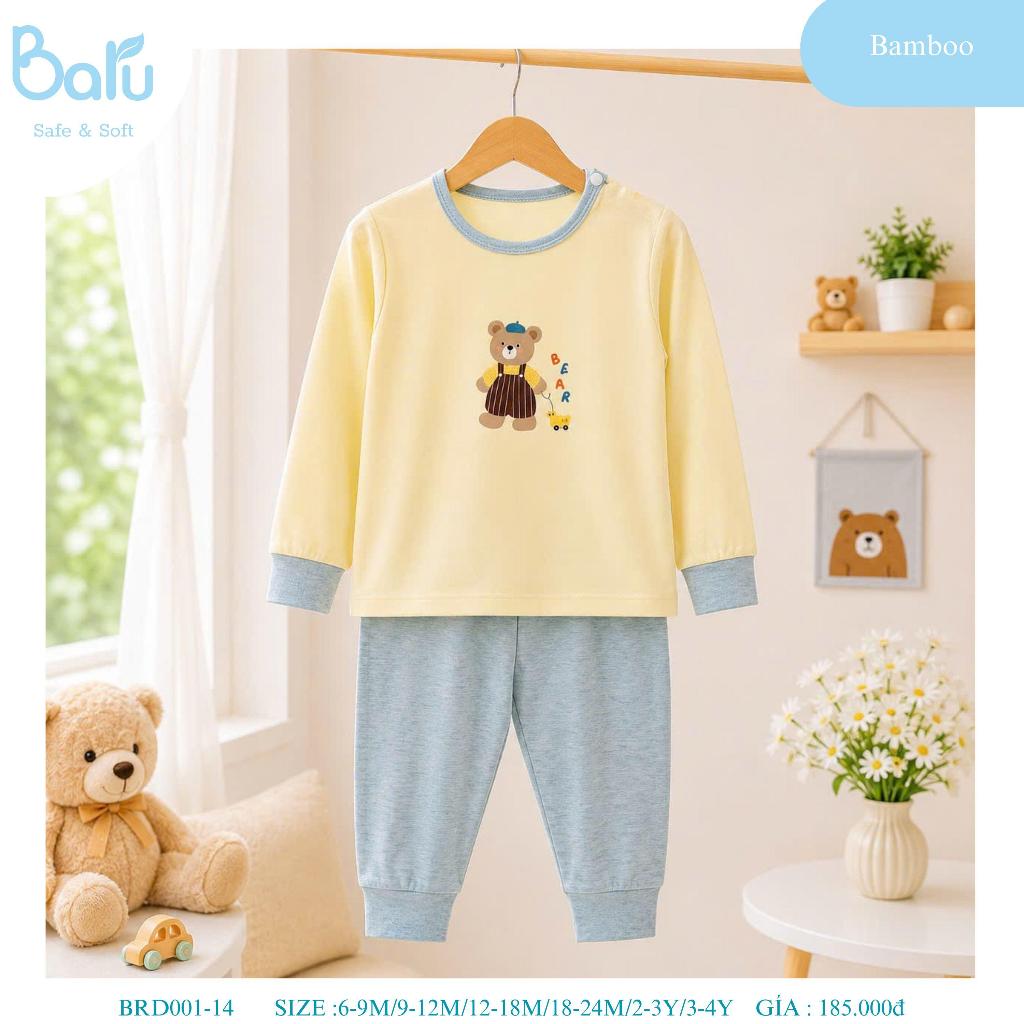 Bộ cài vai dài tay quần dài Baru BRD001-14